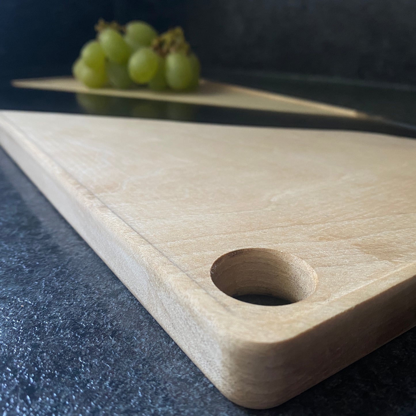 Stylish serving board in turquoise