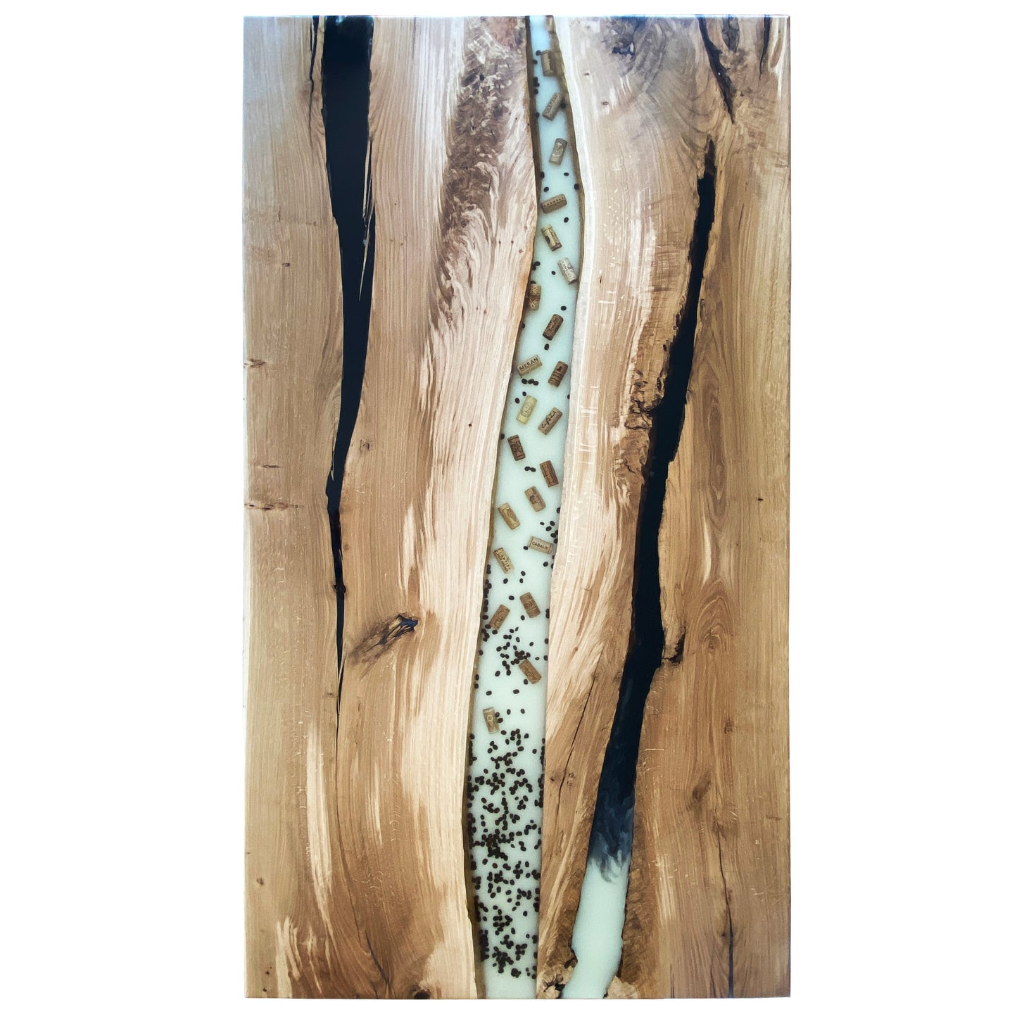 Stylish table made of Maple wood and epoxy resin - River table